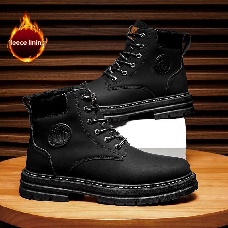 Men's High-top Warm Martin Boots Thickened